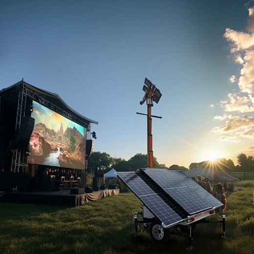 Mobile Solar Lighting Towers